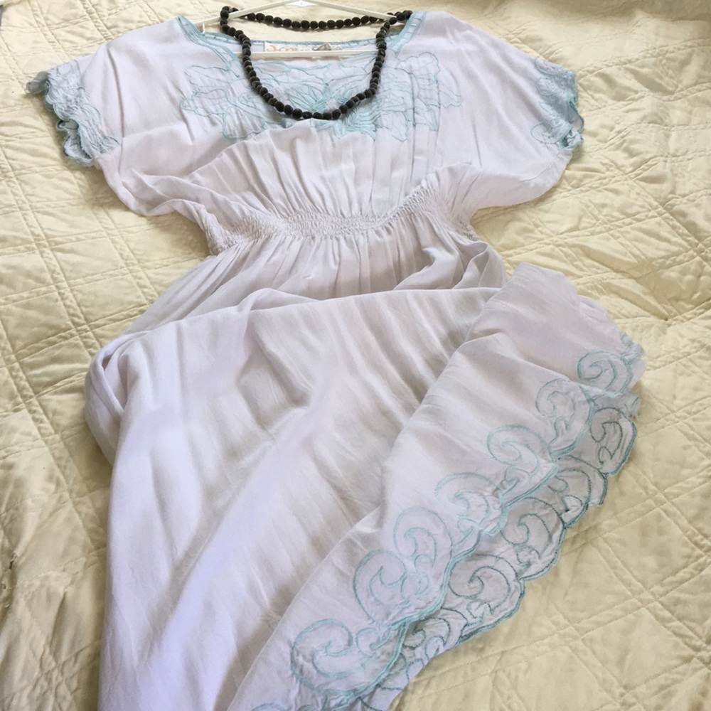 Vintage white typical Indonesian dress